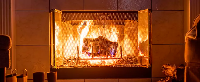Mendota Hearth Landscape Fireplace Installation in Horsham, Pennsylvania